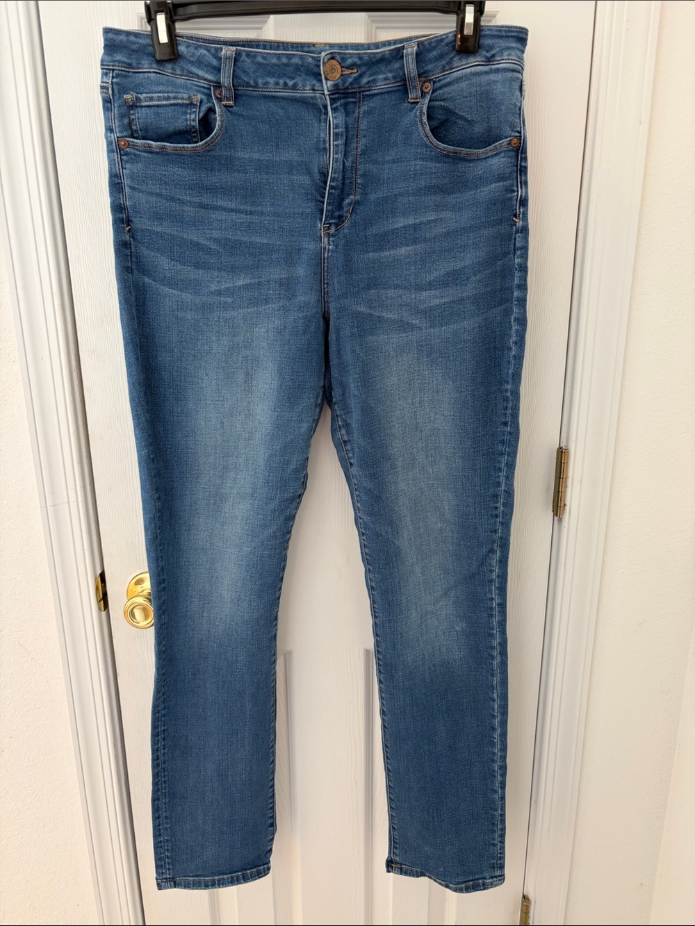 American Eagle Outfitters Women's Hi-Rise Skinny Jeans - Blue
